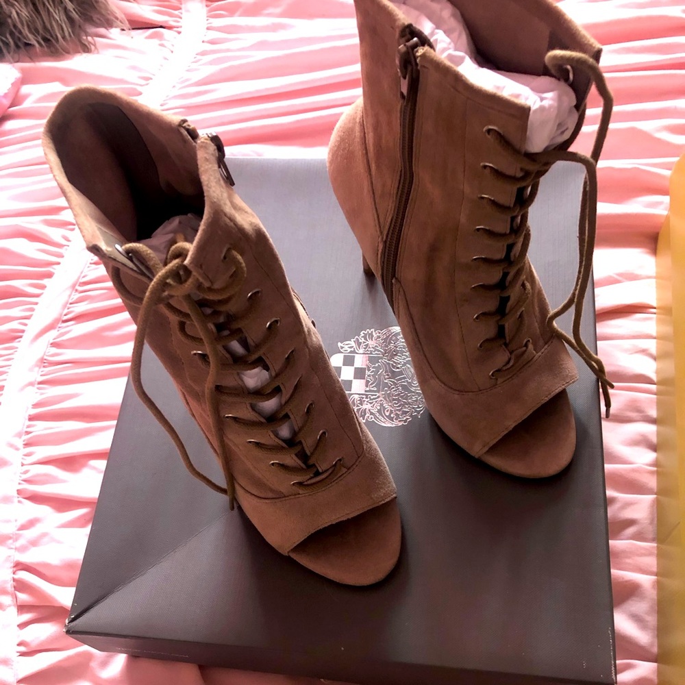 Vince Camuto Open Toe Booties With Box - image 1